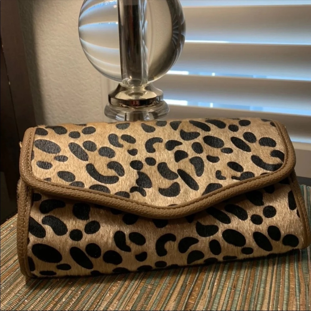 Leopard Print Clutch Purse